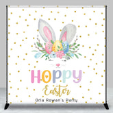 Lofaris Hoppy Easter Rabbit Ear Custom Birthday Backdrop